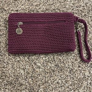 The Sak crocheted wristlet